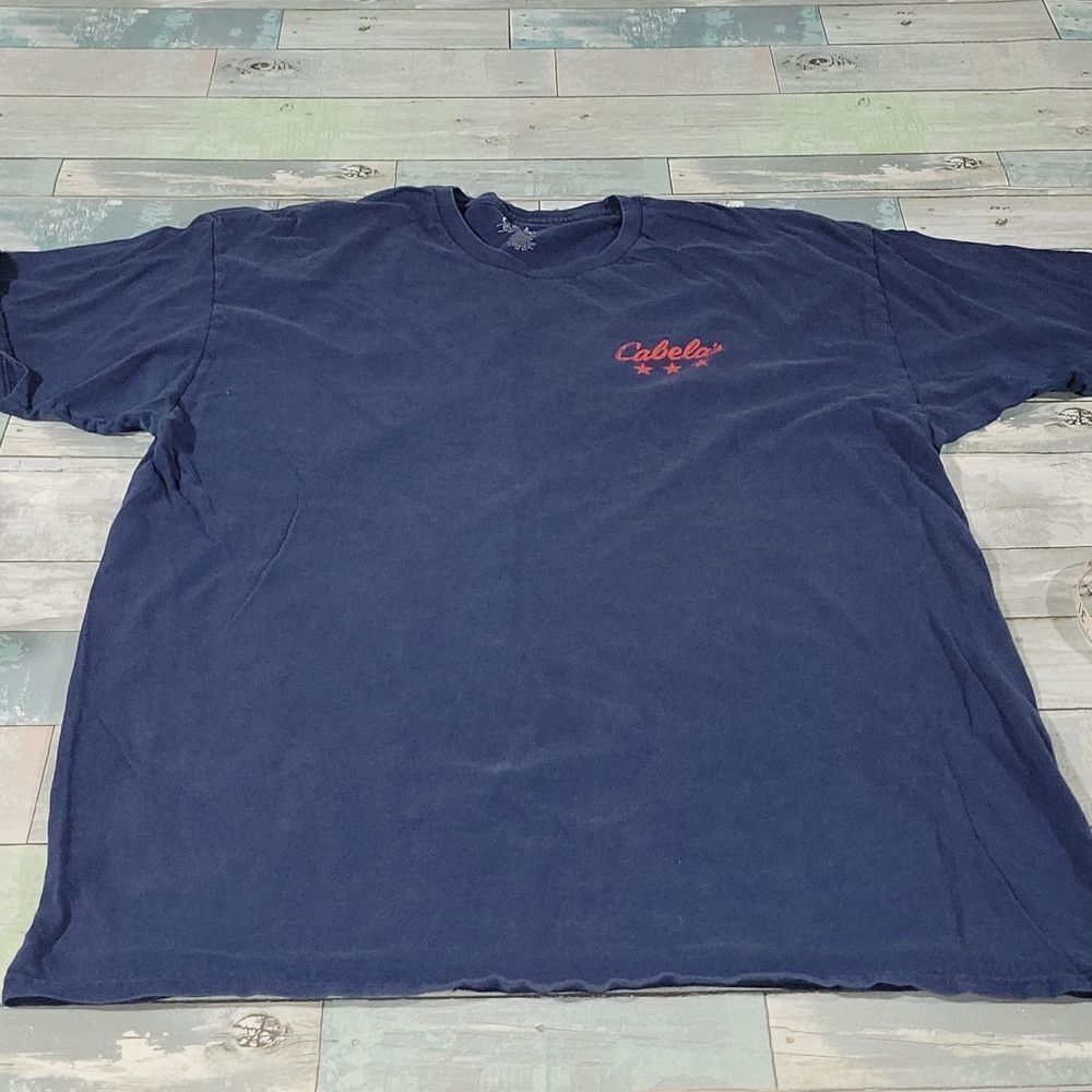 Cabela's Navy American Shirt sz 2 XL